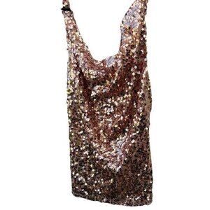 Golden State Los Angeles Women’s Pink Peach Shiny Blouse Top Size Small